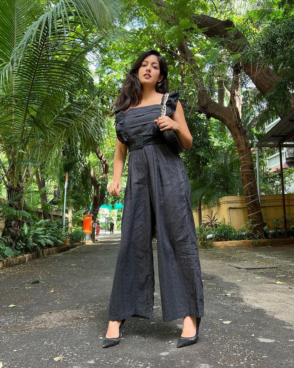 サロペット・オーバーオール・オールインワン shishikui jumpsuit black Jumpsuit / black – SHISHIKUI