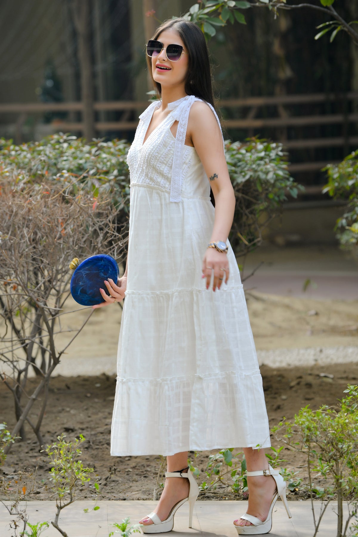 Easy Breezy White Long Tiered Dress