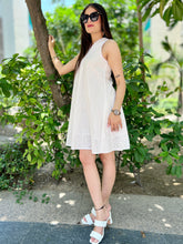 Load image into Gallery viewer, Crisp White Aline Dress. - CHIKARI

