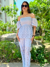 Load image into Gallery viewer, Powder Blue Tube Peplum Coord. - CHIKARI
