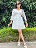 White Chic Aline Shciffli Dress