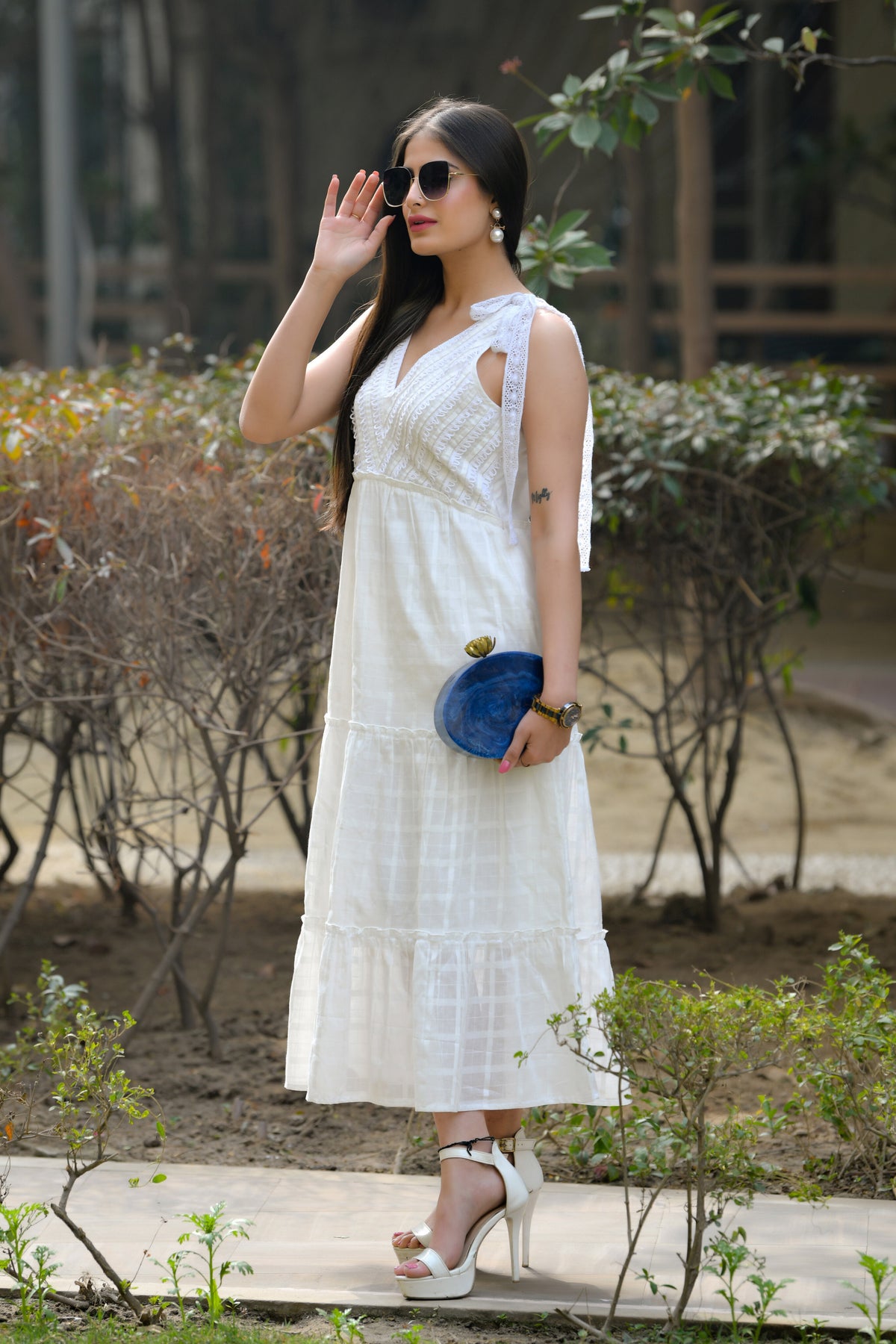 Easy Breezy White Long Tiered Dress