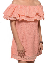 Load image into Gallery viewer, Lace Off Shoulder Dress - CHIKARI