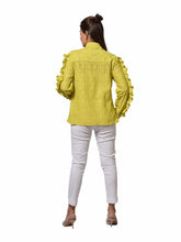 Load image into Gallery viewer, Lace Shirt With Firll On Sleeves - CHIKARI
