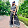 Black N White One Shoulder Coords Set