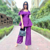 Plum Schiffli Coord Set